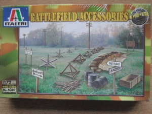 ITALERI 1/72 6049 WWII BATTLEFIELD ACCESSORIES